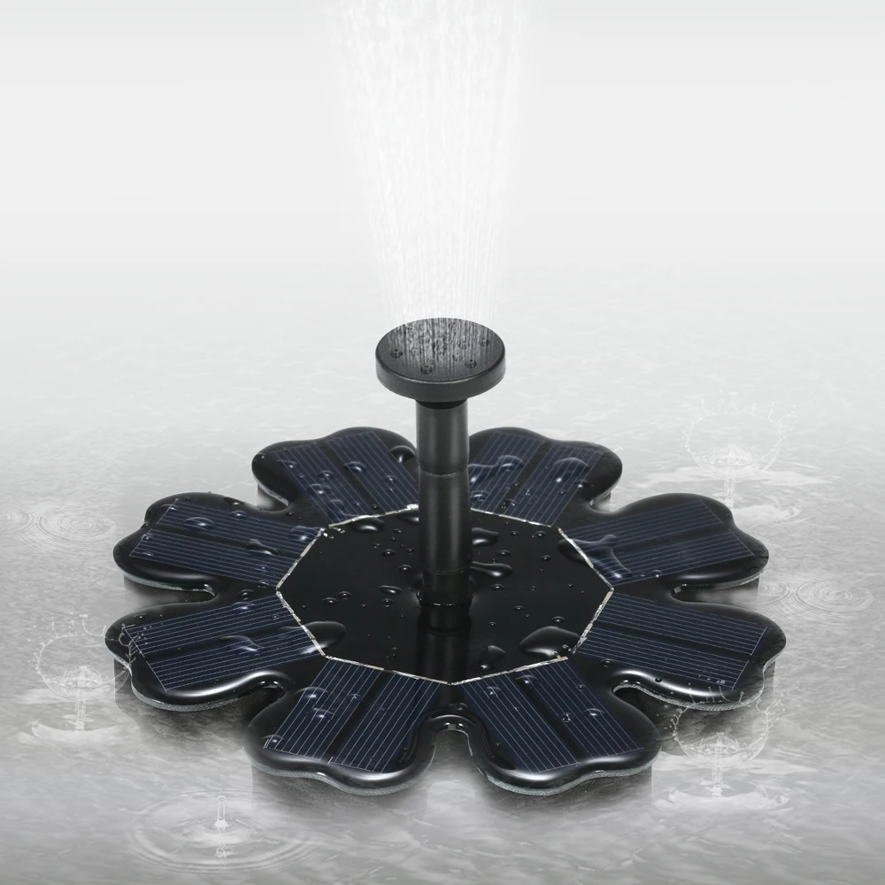 SHGO-Fountain Solar Energy 8V 1.6W Panel Kit Fountain Water Pump Brushless Floating Bird Bath Pond Garden | Строительство и