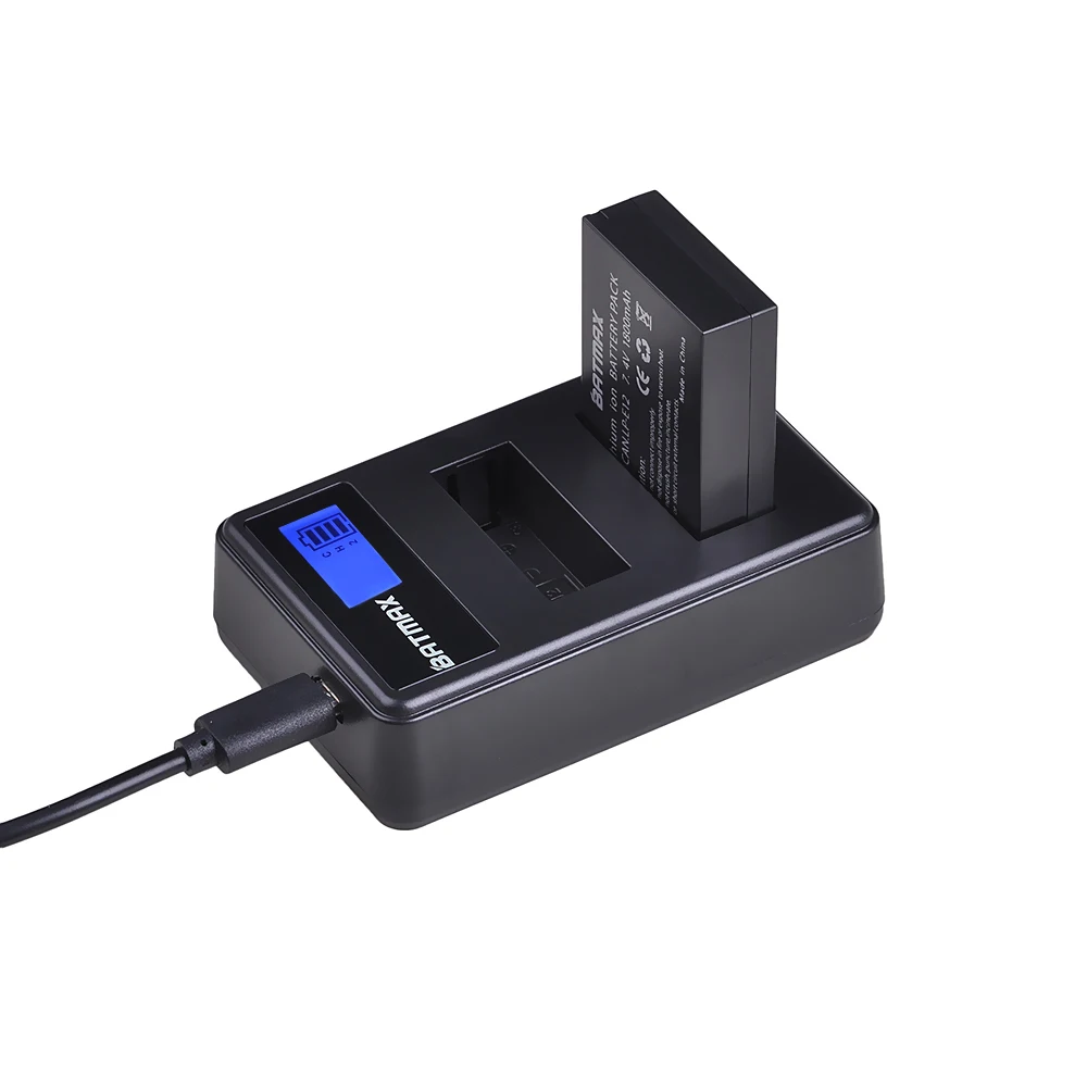 Аккумуляторная батарея Batmax 2 шт двойное зарядное устройство USB для Canon SX70HS M 100D Kiss X7