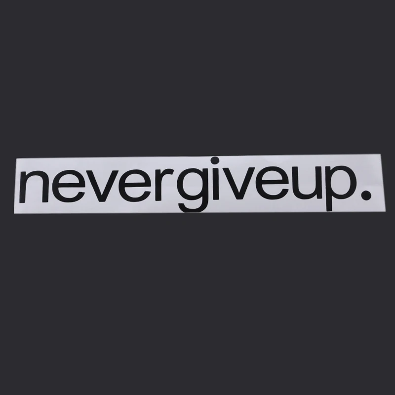 Творческий &quotNever Give Up&quot съемные стенки Стикеры Наклейка Цитата Арт Декор с