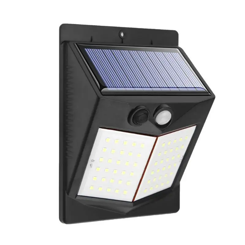 60LED 18w 3modes 40/60/80/96LED солнечный светильник движения Сенсор уличный садовый светильник по выгодной цене украшения ограждения лестницы Путь Двор охранной сигнализации солнечные лампы светильник Инж - Испускаемый цвет: 60LED 18w 3modes