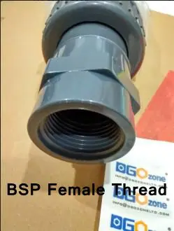 Grey BSP F НПВХ Статический Смеситель Пластиковый высокоэффективный озоновый Пластиковый Смеситель оборудование озоновый статический смеситель 0," до 1,5" equipo de ozono dgozone - Цвет: Grey BSP F