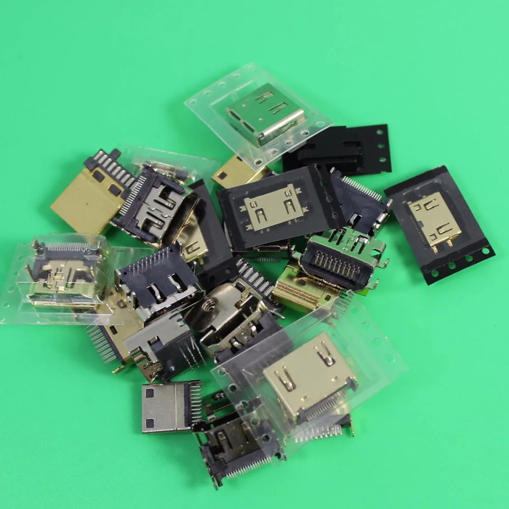 YuXi для штепсельной вилки 19Pin провод припоя разъемов сделай сам|hdmi male solder connectors|hdmi