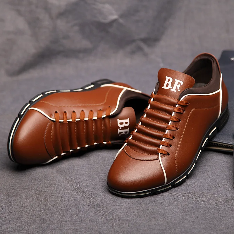 

Extra large men's shoes 2020 men's formal wear brand shoes Genuine four seasons single shoes casual shoes