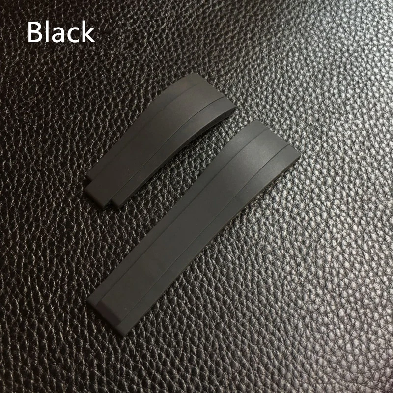 MERJUST Brand 20 21mm Black Blue Green Red White Gray Silicone Rubber Watchband For Role strap Daytona Submariner GMT OYSTERFL