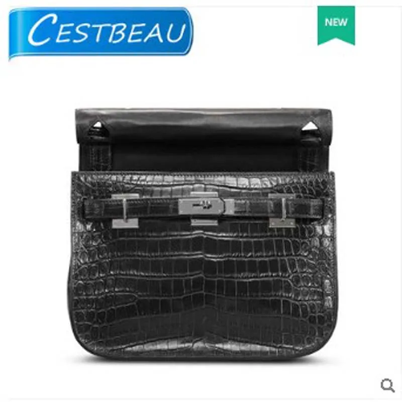 Cestbeau нильский крокодил одного плеча сумка женская ТЗ крокодилиевой модный