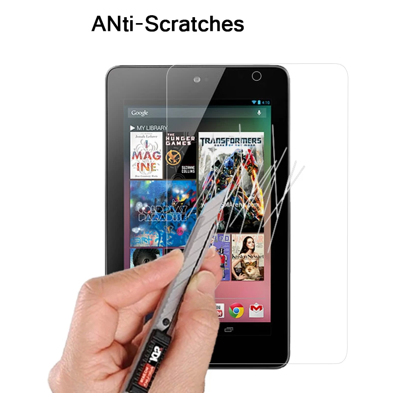 9H Real tempered glass For GOOGLE NEXUS 7 first generation 7.0" Anti-shatter LCD Screen Protector Film with safe package | Компьютеры