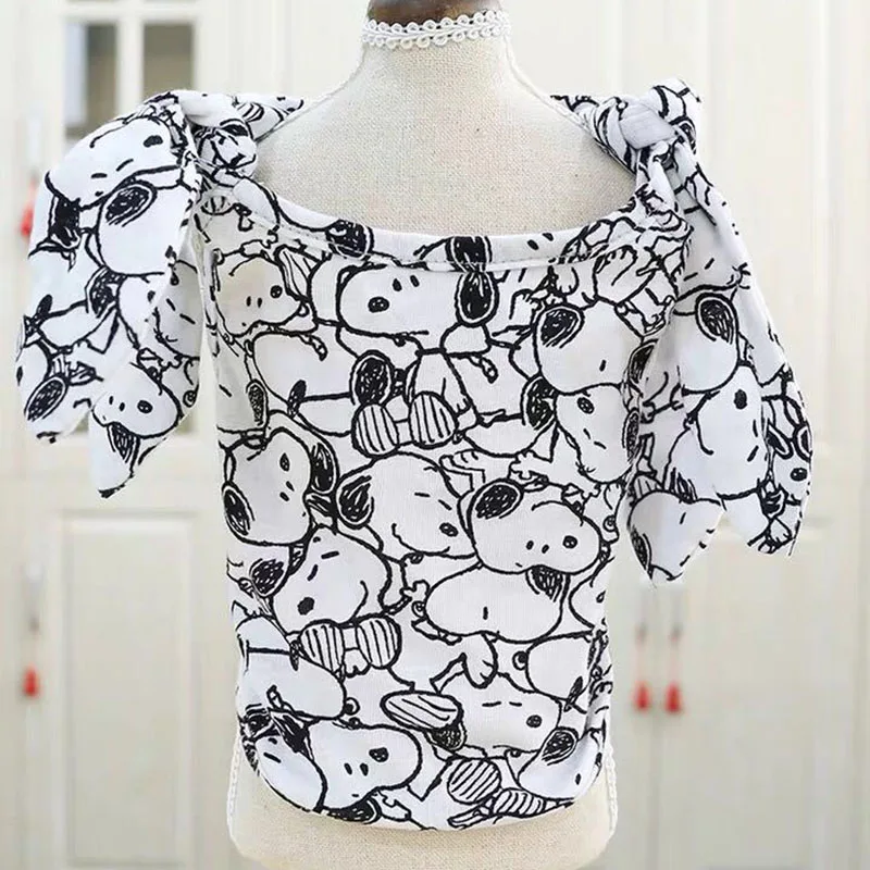Skirt Милый щенок собака Кот платье Лето Вентилятор охлаждения домашняя одежда для маленькой собаки Йорки своего померанского шпица платья для собак, одежда для собак Костюмы; богемный комплект, roupa cachorro - Цвет: Skirt