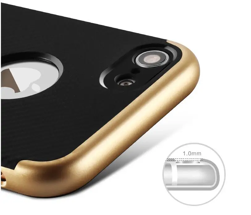 9.3 мм Мягкий и Жесткий Комбинация Окружающей Роскошный ТПУ + PC Не Поцарапать