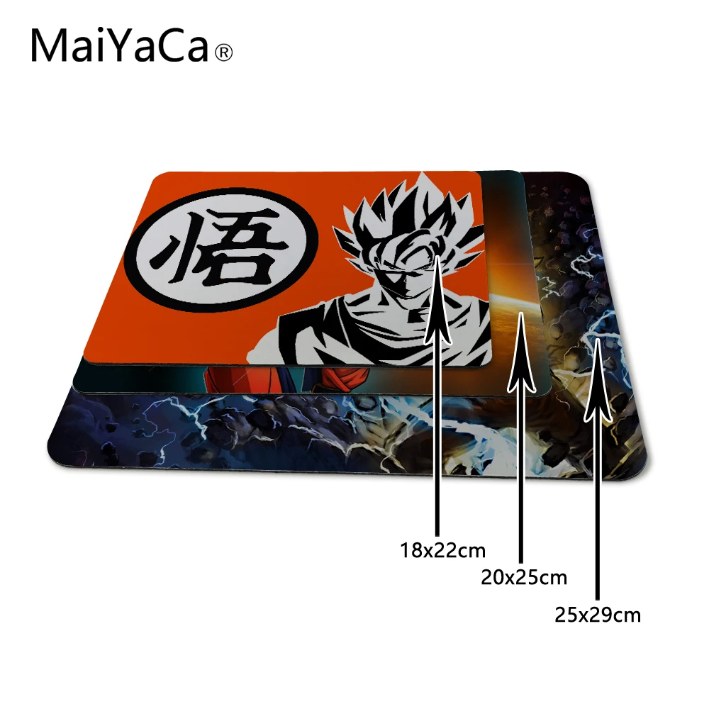 MaiYaCa Лидер продаж роскошные печати аниме Dragon Ball кожи Нескользящие прочный резиновый коврик для мыши PC Optal мышь aming коврики