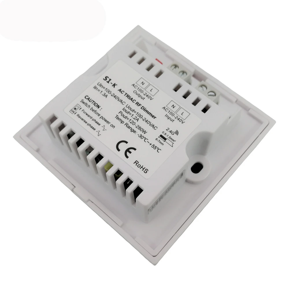 Новый Led Triac диммер 100V 240V Вход 1.2A Выход задней кромки затемнения панель для