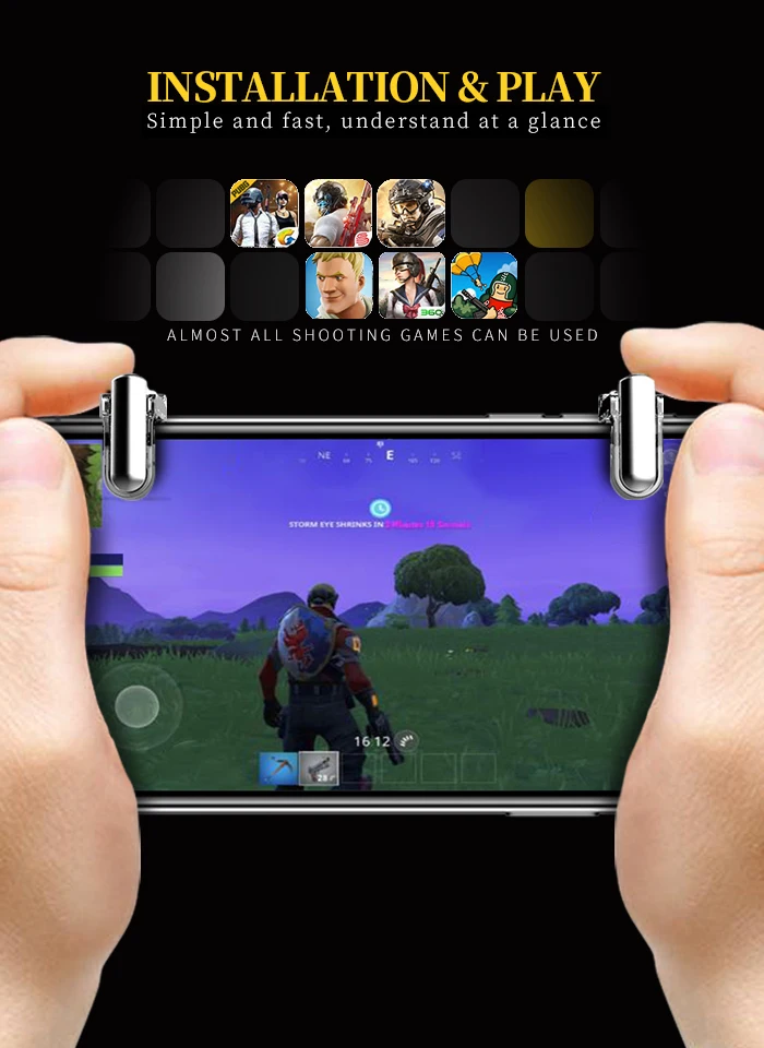 Данные лягушка для PUBG контроллер Игры для PUBG мобильный триггер для Android iphone геймпад Aim Кнопка L1R1 джойстик