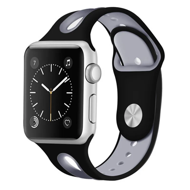 OSRUI ремешок для спортивных часов Apple watch группа 42 мм 38 Iwatch серии 3 2 1 силиконовые
