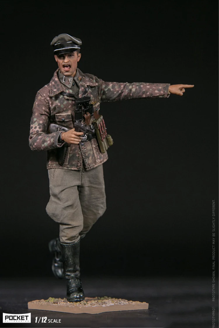 Карманная элитная Серия 1/12 Второй мировой войны SS-Panzer Division Das eich PES003 немецкий с оружием двойная голова резьба полный набор фигурка