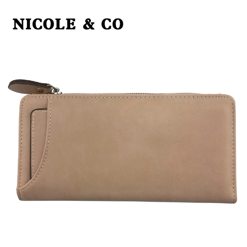 

NICOLE & CO NEW Women Wallets PU Leather Long Style Card Holder Money Purse Female Fashion Bag id