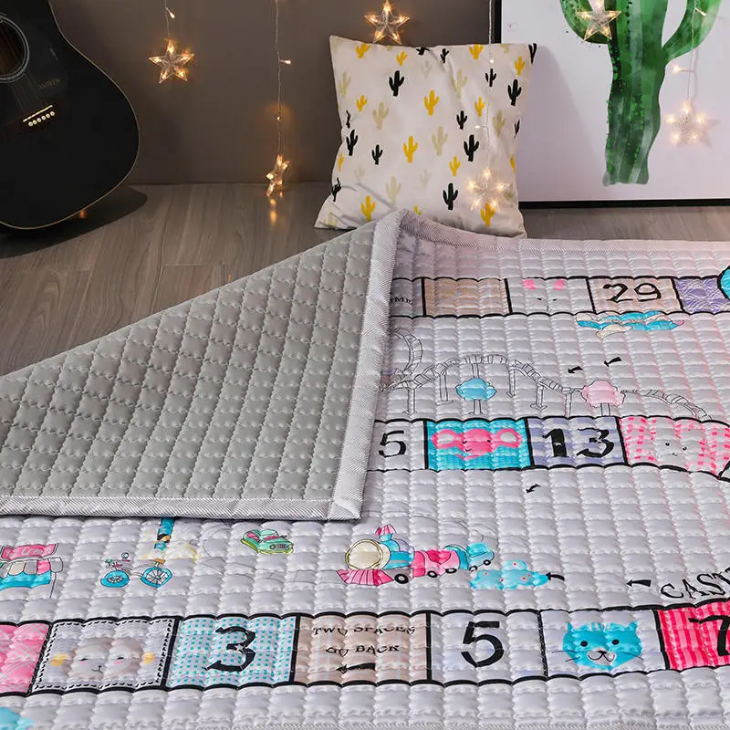 Детский хлопковый игровой коврик TREENDPOOL 150x200 см Ludo машинные моющиеся коврики для