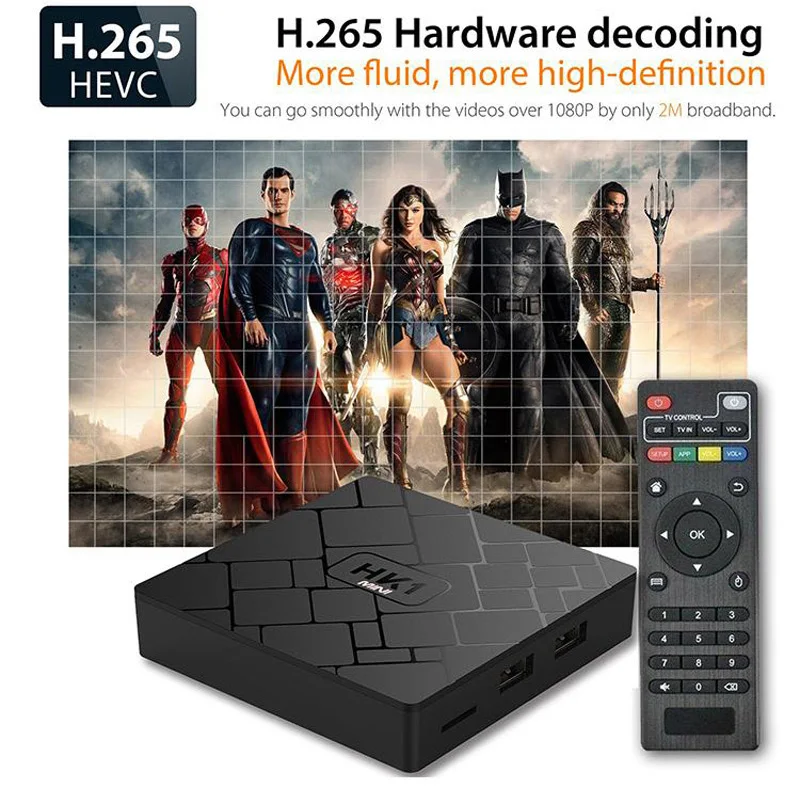 HK1 Мини Android 8 1 Смарт ТВ коробка RK3229 2G DDR3 16G EMMC ROM Декодер каналов кабельного