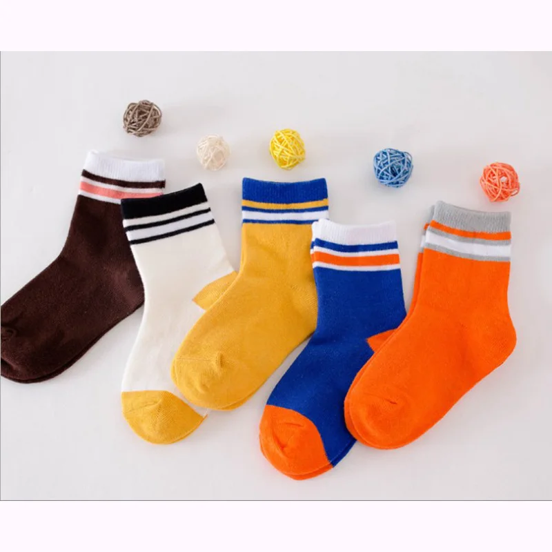 Носки для маленьких девочек детские носки унисекс из 80% хлопка 5 10 пара/лот Новое