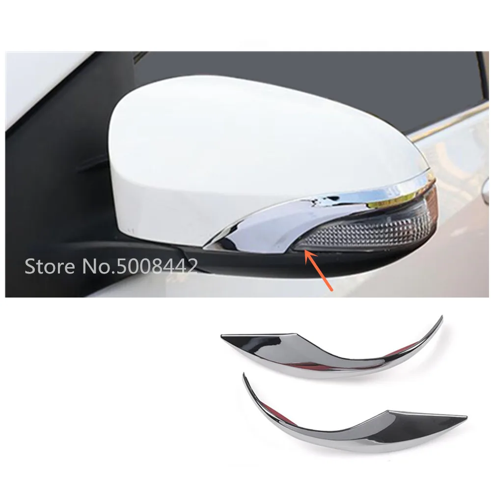 2 шт. хромированные накладки на боковые зеркала заднего вида для Toyota Corolla Altis 2017 2018
