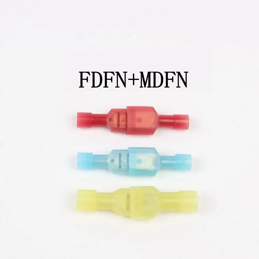 

DMWD MDFN+FDFN MDFN FDFN NYLON brass Male Female male Insulated Spade joint 100PCS Connector Crimp Terminal Connectors