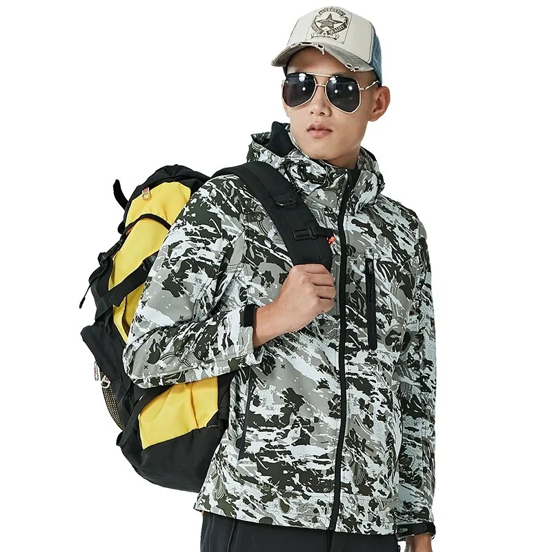 MANLI новая камуфляжная куртка для улицы Мужская ветрозащитная водонепроницаемая