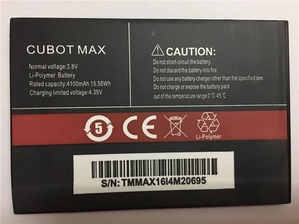 

Новинка 100%, аккумулятор CUBOT MAX 4100 мАч, запасная батарея для смартфона CUBOT MAX