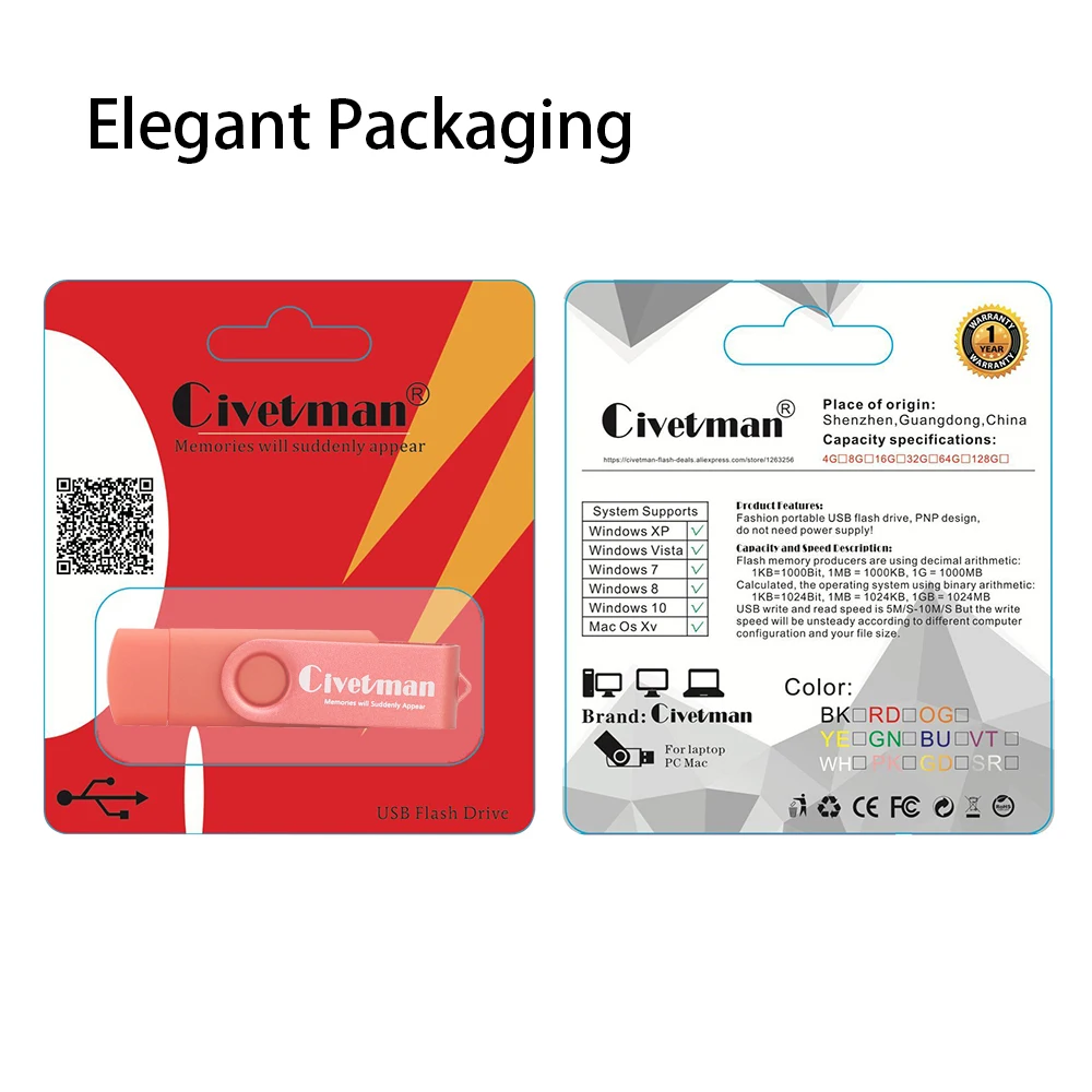 OTG Micro USB флэш накопитель металлический 8 ГБ 16 32 64 128 2 0 флешка для смартфона|USB