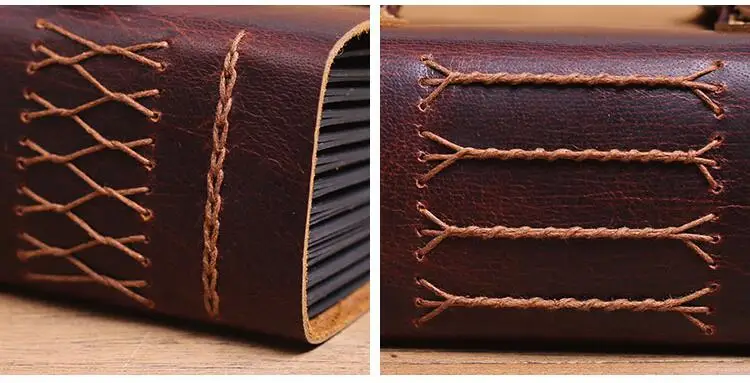 DIY Sticky type ручной работы Альбом из натуральной кожи фотоальбом рождения Свадебный семейный подарок