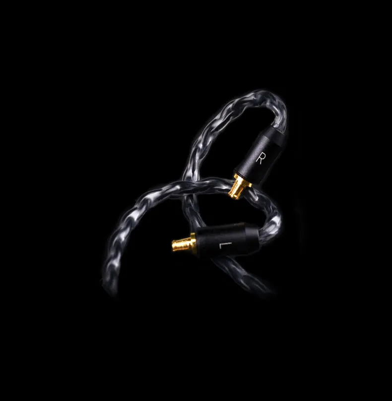 A2DC Наушники Аудио кабель использовать для Shure KZ TFZ CTZ TRN CCA TONEKING Technica IE80 IM 6N медные Серебристые наушники кабель обновления - Цвет: A2DC