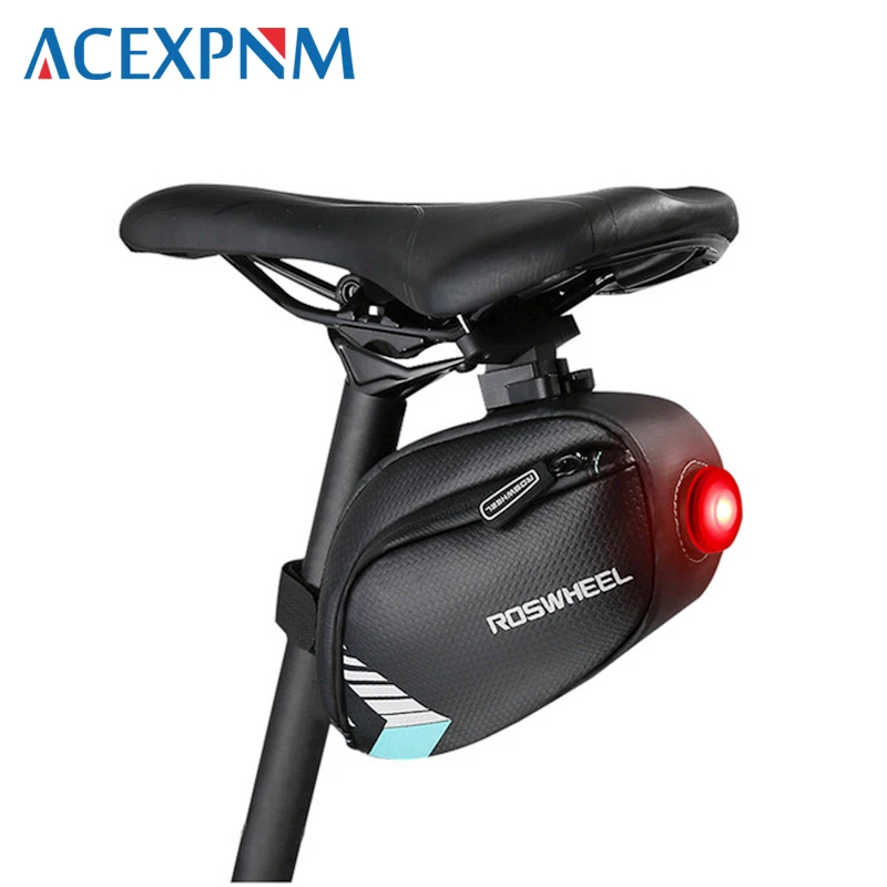 ACEXPNM 2018 велосипедная седельная сумка с задним фонарем светильник