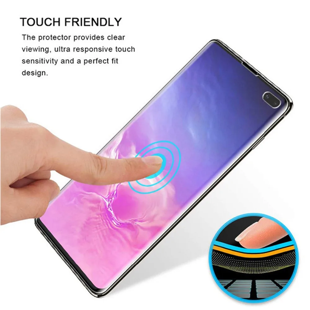 6D мягкая ТПУ Гидрогелевая пленка для Samsung galaxy Note 10 S10 Plus S10E A50 A40 A30 A10 M10 M20 M30 полная