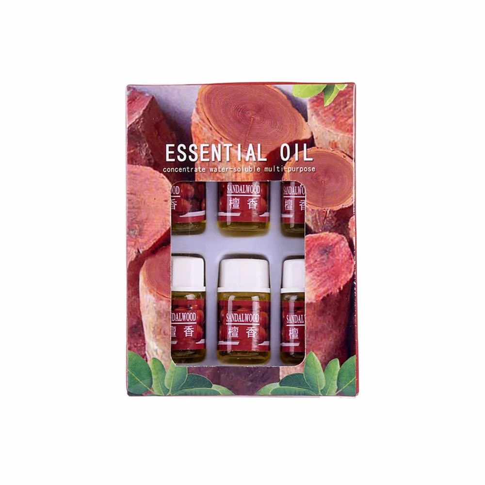 6 вкус 3 ML/Box живое растение Ароматические масло для душа спа-массаж ароматерапия эфирное масло питающий кожу Красота уход за кожей тела D