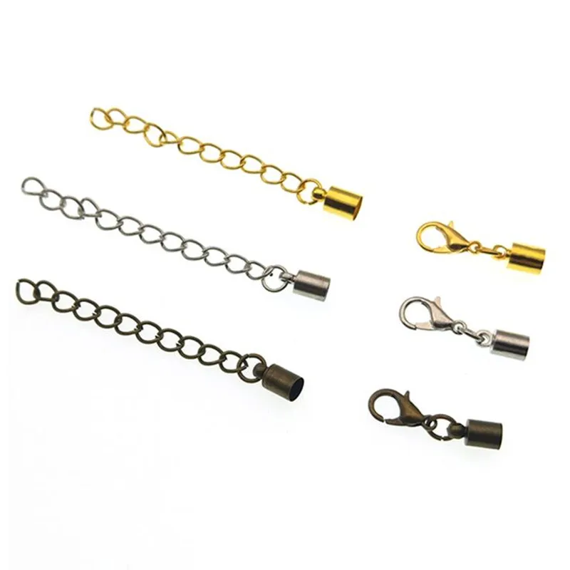 

10 компл./лот 2-8 мм, отверстие, круглые Концевики для кожаного шнура, застежки с карабином, удлинитель цепи для браслета, ожерелья, ювелирных и...