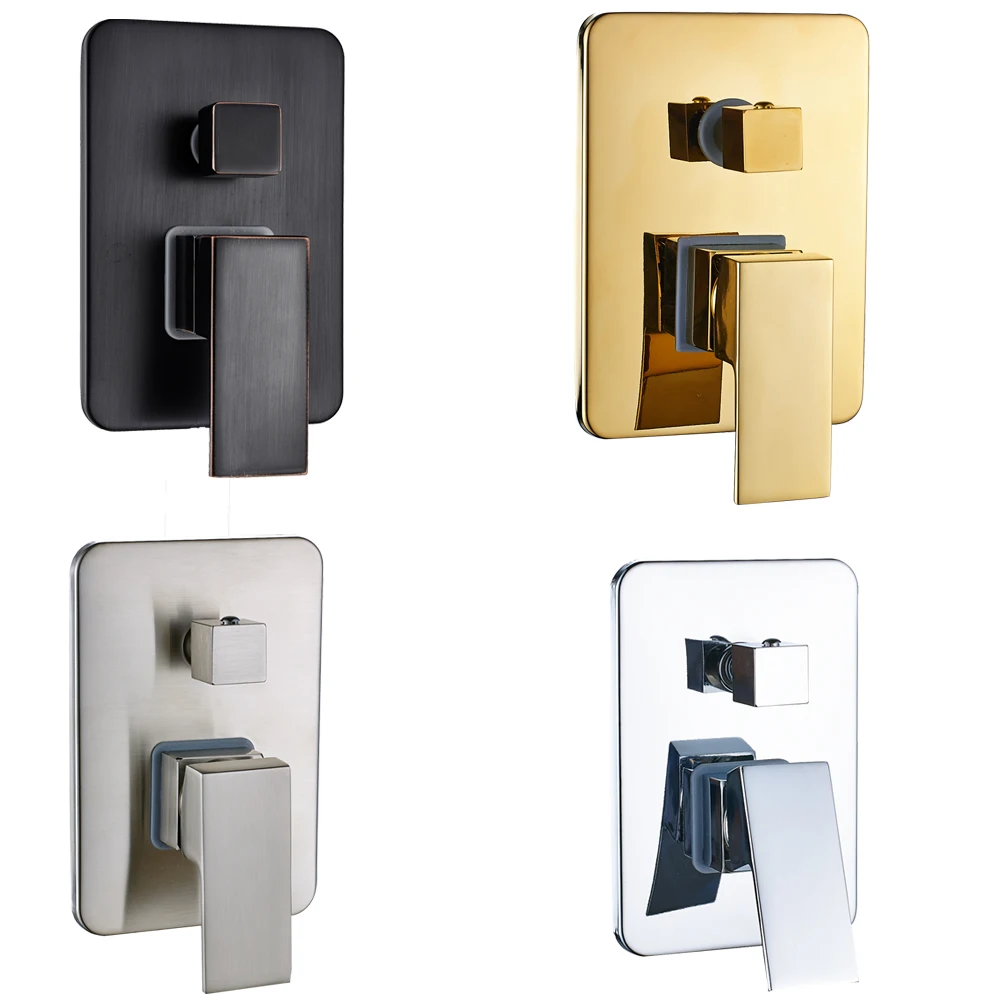 Настенный смеситель для душа Водопад латунный 3 ходовой регулирующий клапан