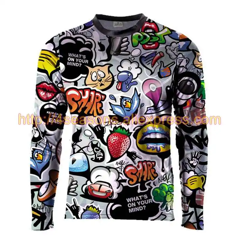 NEW Arrival Enduro Jeresy Downhill Jersey MTB Offroad long motorcycle motocross Racing Riding Cycling T-shirt | Спорт и развлечения