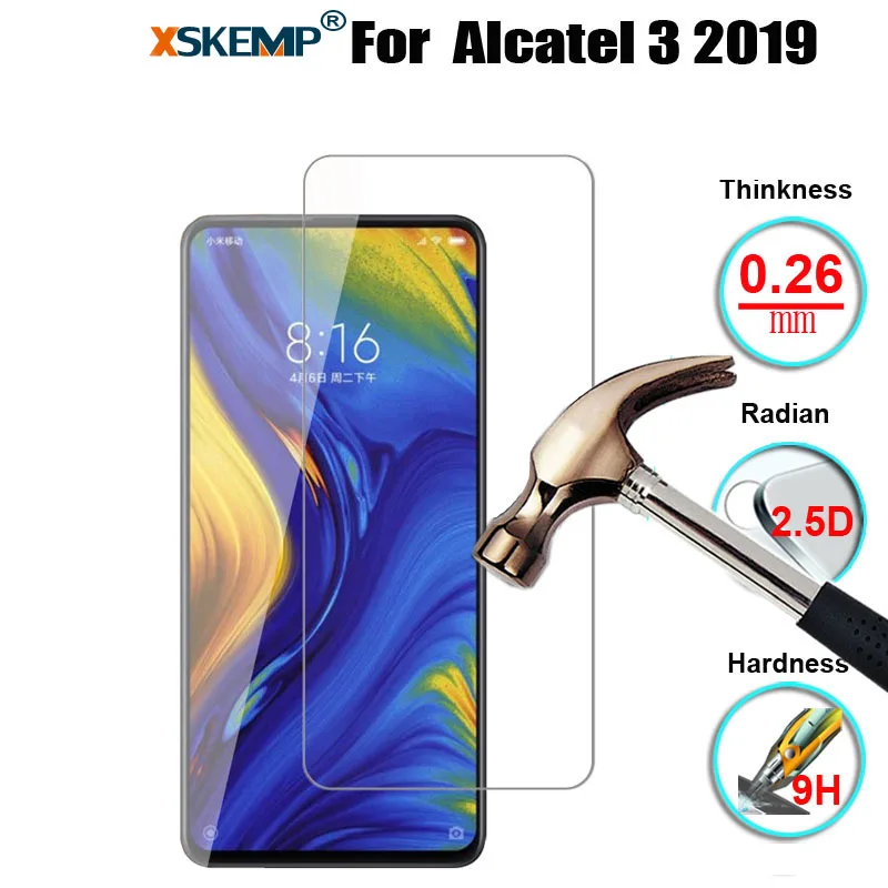 XSKEMP Оригинальное закаленное защитное стекло премиум класса для Alcatel 3 2019