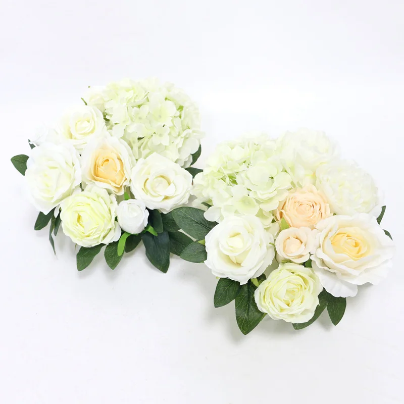D style 2pcs JAROWN искусственные розы, ряд цветов, маленькие угловые цветы, имитация, шелковые искусственные цветы, свадебные, сделай сам, Декор для дома, гирлянда, Декор, Флорес - Цвет: D style 2pcs
