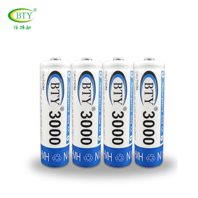 Аккумуляторная батарея BTY N95 AA AAA EU зарядное устройство с 4x 3000 mAh 1 2 V Ni MH
