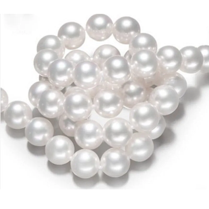 5-6mm natural pearl necklace 32inch round white sweater chain multi genuine light gift 925 silver clasp fine JEWELRY | Украшения и