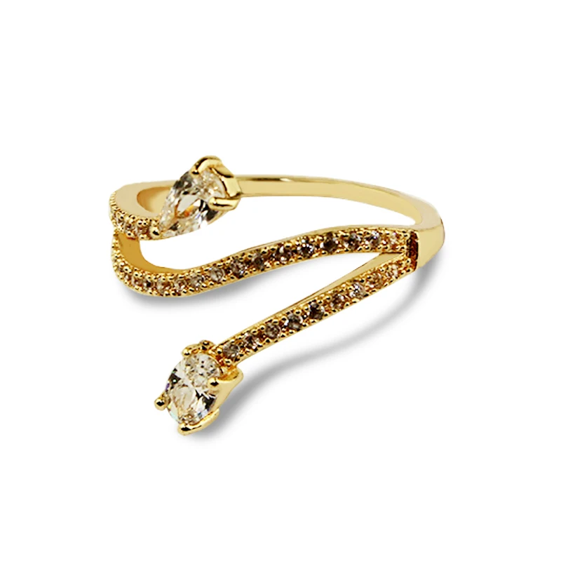 Creative Fashion Cubic Zirconia Ring Ladies Sweet Irregular Jewelry Valentine's Day Gift | Украшения и аксессуары