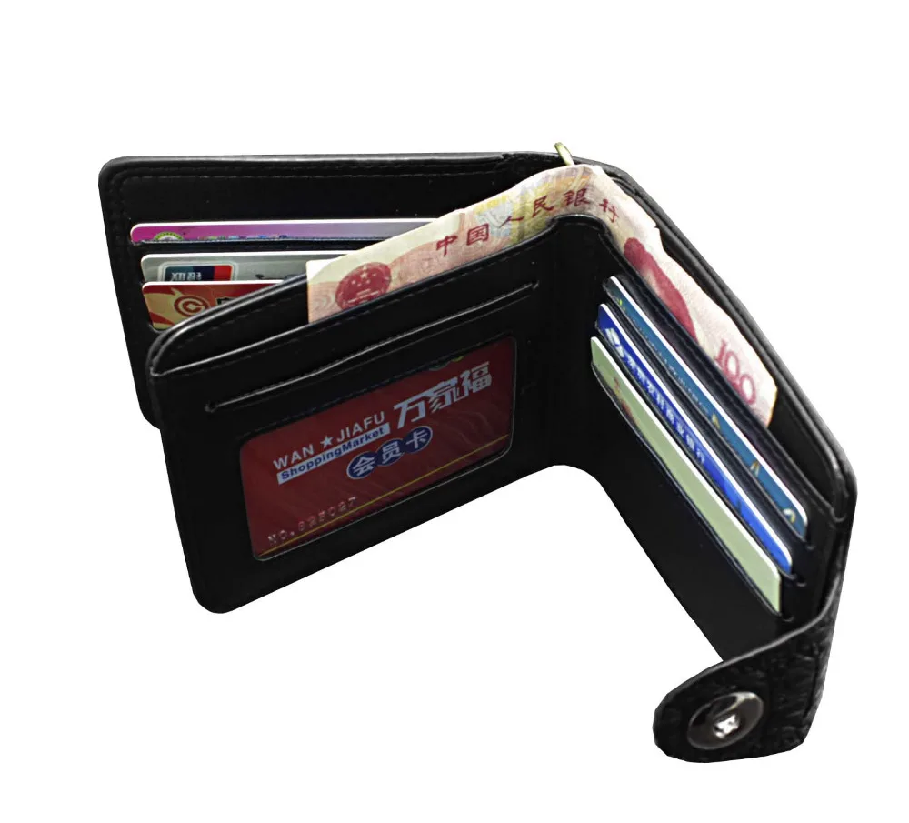 Мужской бумажник в стиле Aligator кожаный кошелек для кредитных карт с безопасной