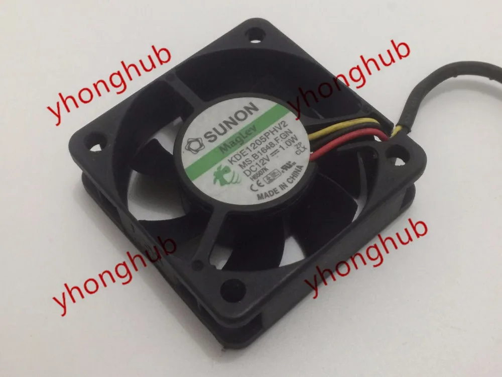 SUNON KDE1205PHV2 MS. B1648.f. GN Вентилятор охлаждения сервера постоянного тока 12 В 1,0 Вт 50x50x15 мм