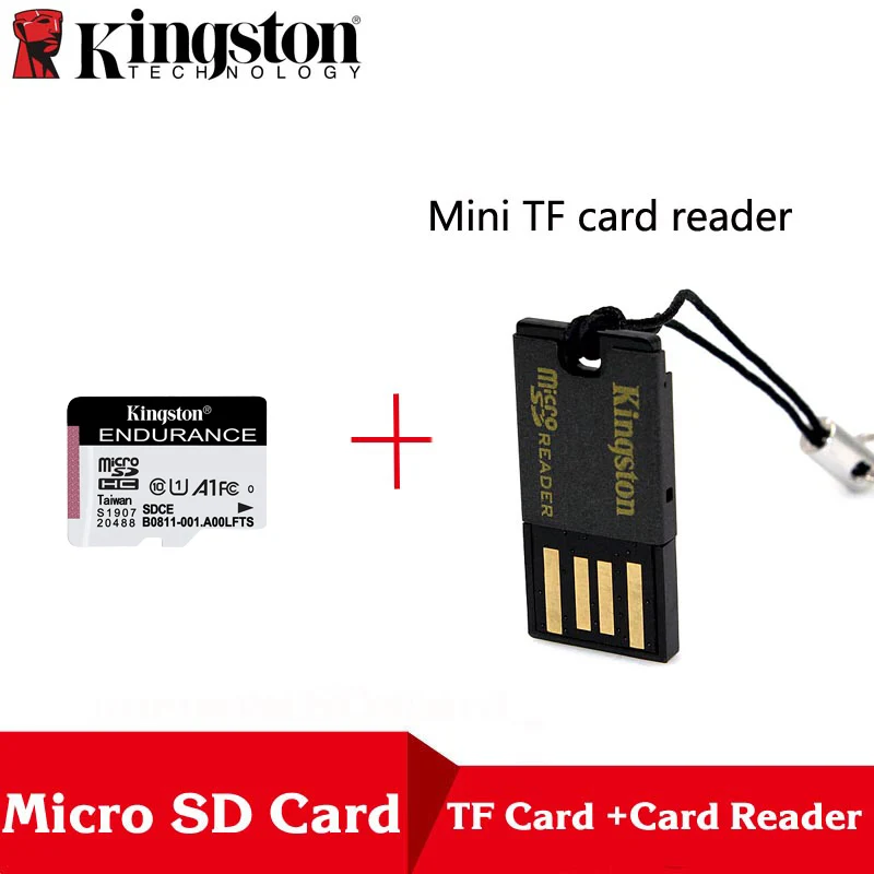 SDCE64GB-G2reader Kingston высокопрочная MicroSD карта класс 10 64 ГБ 32 ГБ 128 ГБ Memorias Micro SD SDXC флэш-карта памяти эксклюзивный для домашнего монитора - Емкость: SDCE64GB-G2reader