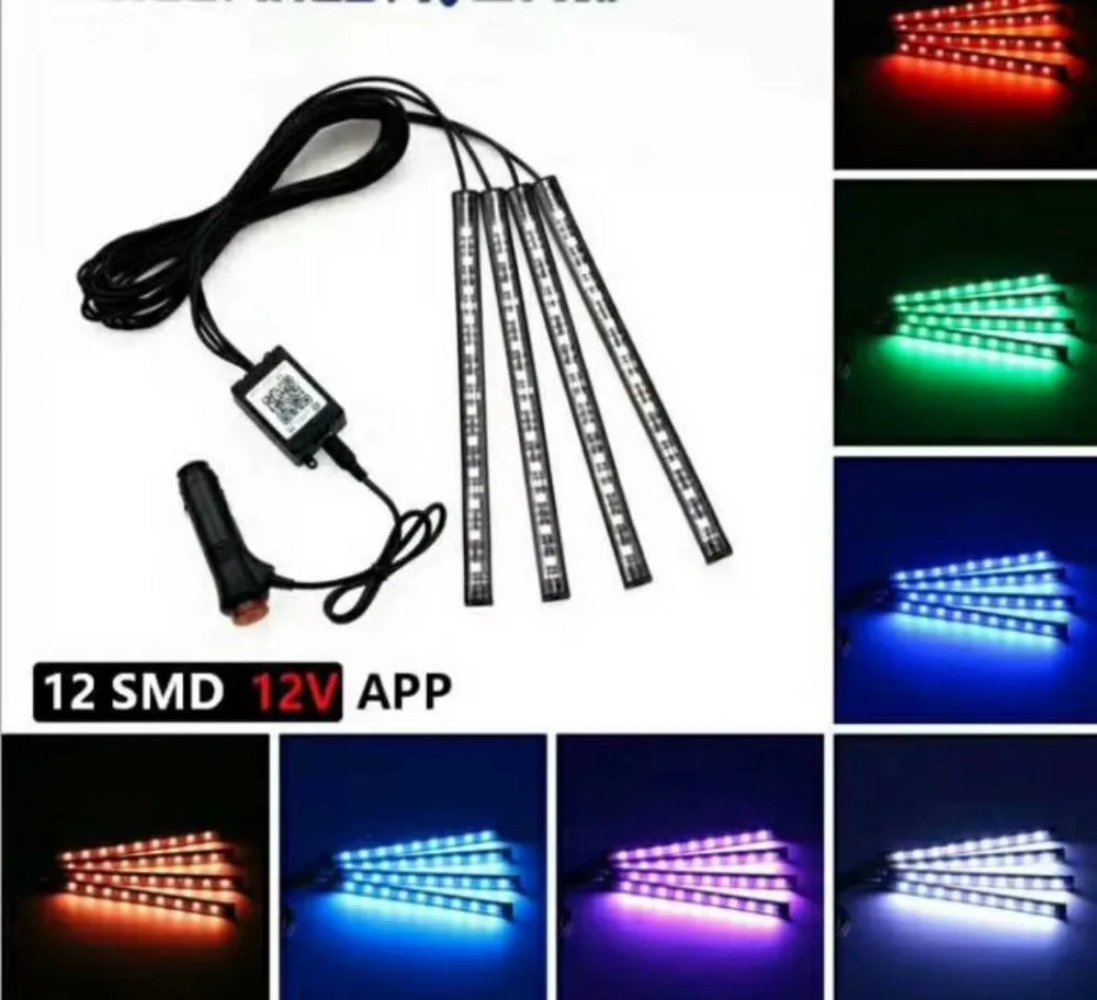 4 шт. RGB X 9LED 5050 Универсальный беспроводной пульт дистанционного управления для