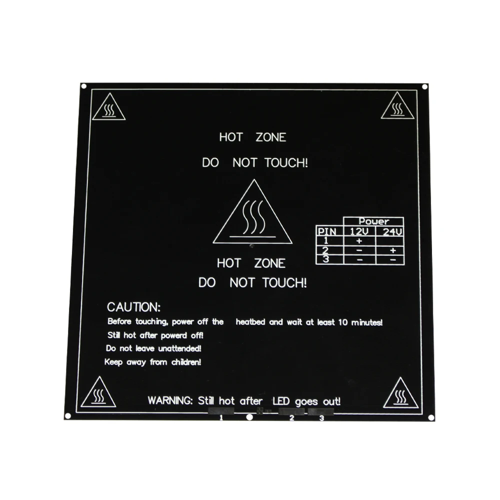 MK3 с подогревом 12V 24V черный Запчасти Heatbed Горячие очаг 3D Принтер часть тепла 214 мм x
