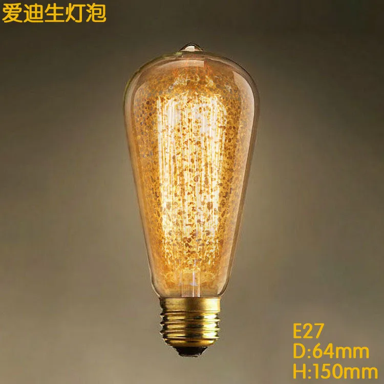Винтажный Лофт ретро DIY E27 спиральный светильник накаливания Новинка приспособление стеклянные лампы Эдисона 40 Вт 60 Вт 110-240 В подвесные лампы светильник ing