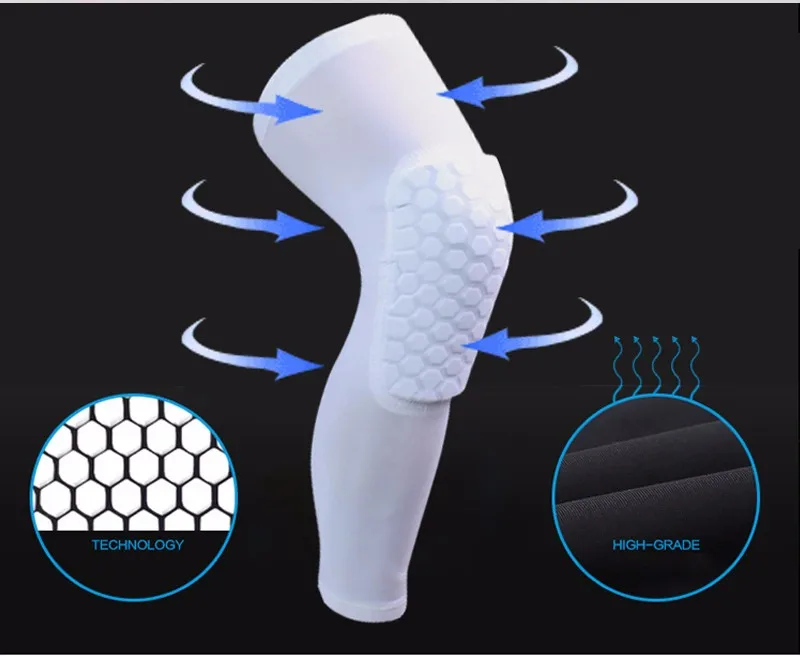 2 шт. Высокое качество дышащие баскетбольные наколенники спортивные защитные