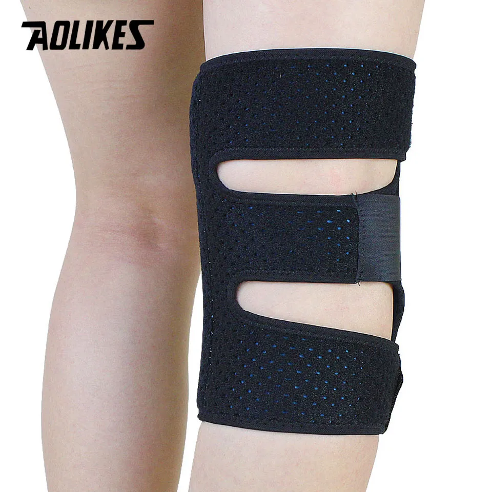 AOLIKES 1 шт. Meniscus наколенники из силикагеля наколенники для пешего туризма бега баскетбола поддержка колена дышащий спортивный коленный протектор