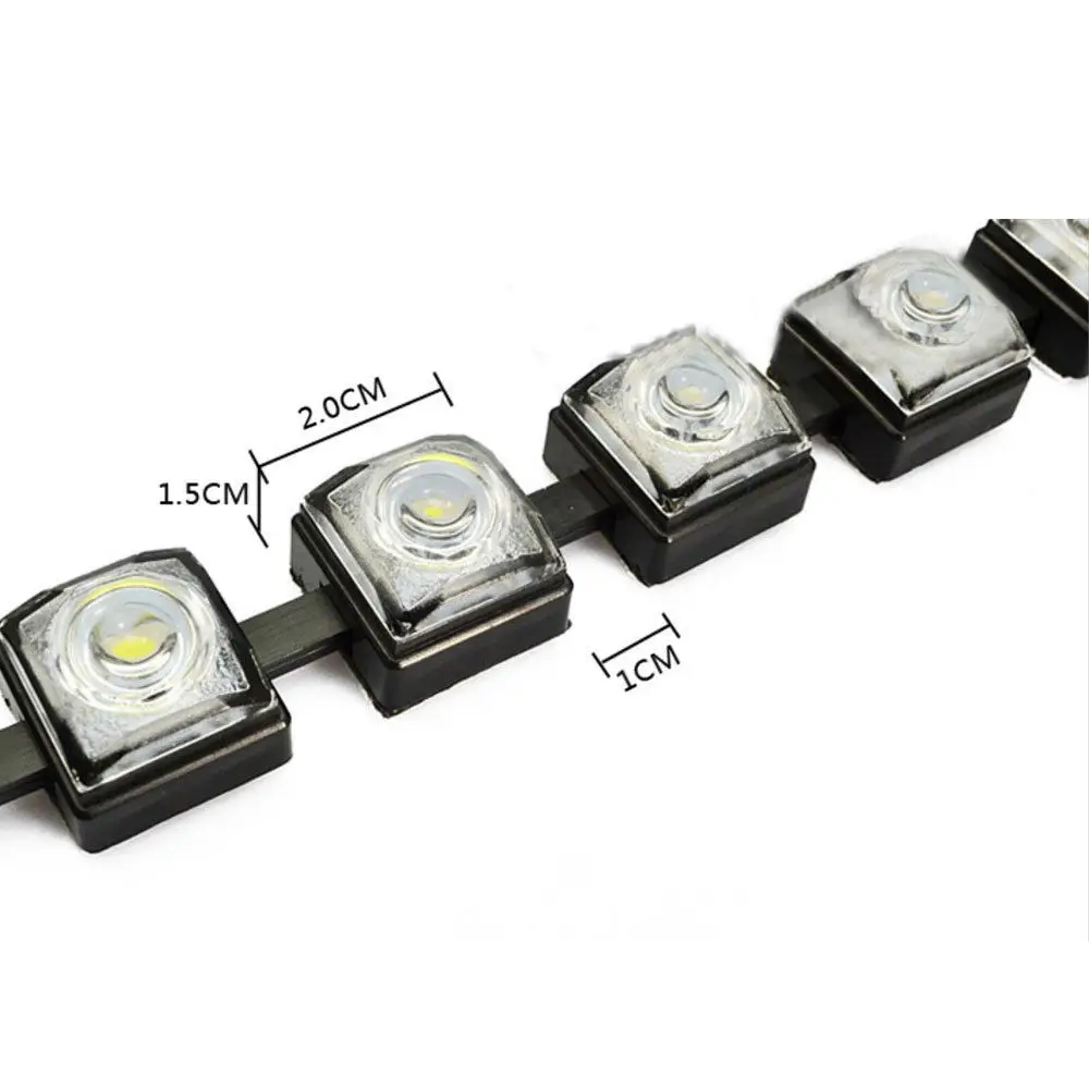 Pair Universal Car DRL 12 LED Flexible Daytime Running Light Driving Daylight Fog Lamp | Автомобили и мотоциклы