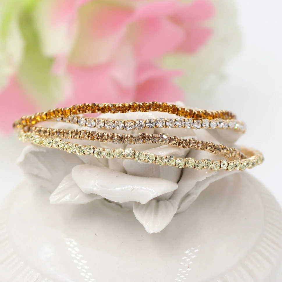 Fashion Jewelry Bracelet Summer Cute Style Rhinestone Crystal Stretch Flex for young girls | Украшения и аксессуары