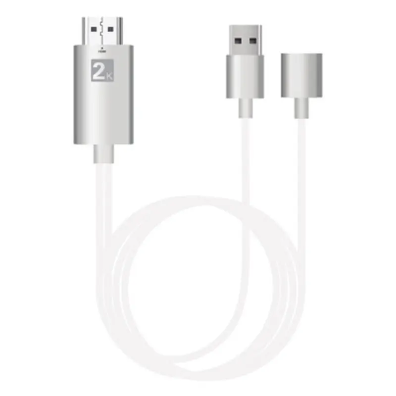 Metal Silver 1.2M Для MHL кабель HDMI для samsung Galaxy S6/скругленным краем для iPhone 6 Note 5/Note 4/3 S5 huawei P9 для микро-флеш-накопителя USB HDMI кабель MHL адаптер HD ТВ - Цвет: Metal Silver 1.2M
